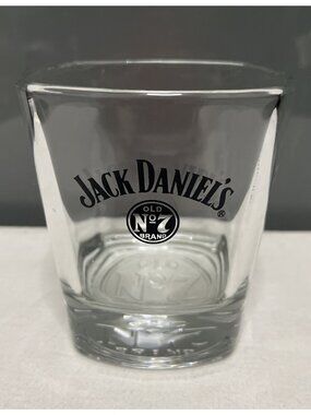 JACK DANIELS Old No. 7 Brand Whiskey 10 oz Square Cocktail Serving Glass